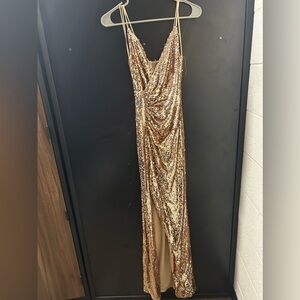 Gold Evening dress
